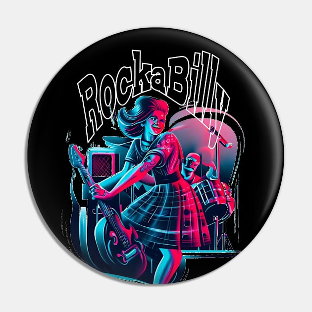 Rockabilly Pin by MckinleyArt