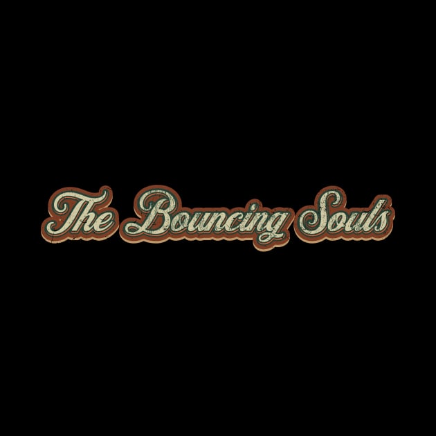 The Bouncing Souls Vintage Text by Skeletownn