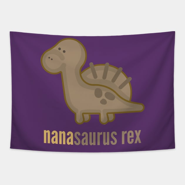 Nanasaurus Rex T-Shirt Dinosaur Family Shirts Tapestry by DoggyStyles