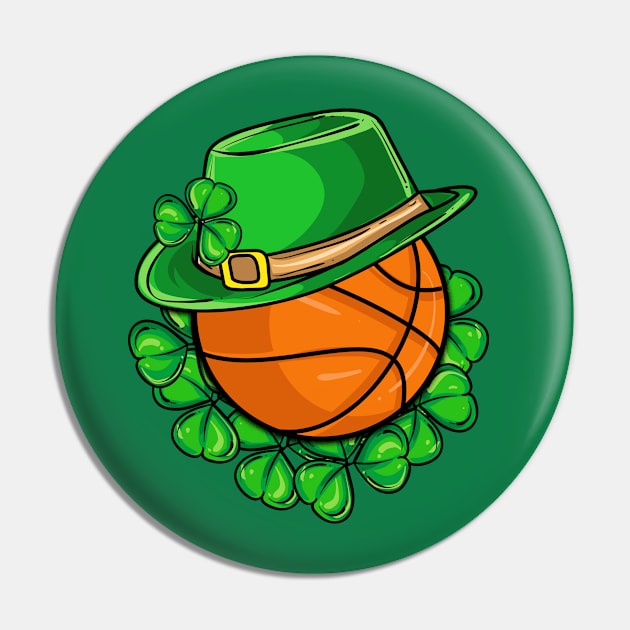 Basketball Irish St Patricks Day Pin by E