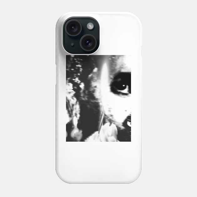 Special processing. To see how those you love happy, despite you a monster. Monster near cake with candle. Black and white. Phone Case by 234TeeUser234