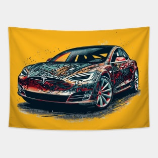 Tesla Model S Tapestry