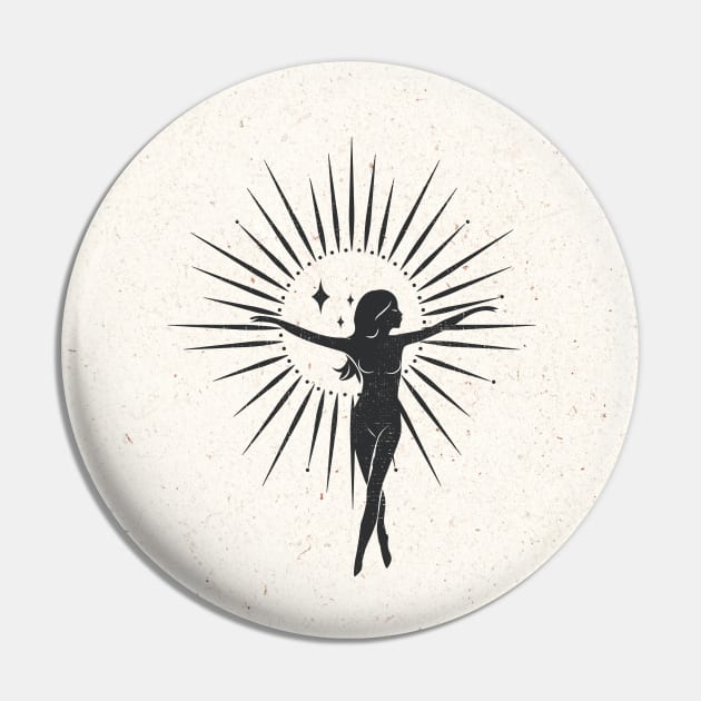Sun Goddess Pin by studioaartanddesign