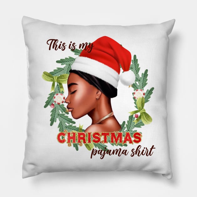 This is my Christmas Pajama Shirt Pillow by MZeeDesigns