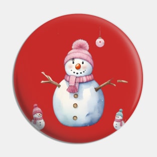 snowman Pin