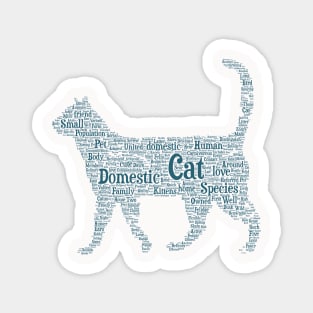 Cat Animal Pet Text Word Cloud Magnet