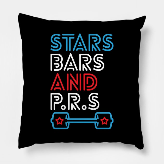 Stars, Bars And PRs Pillow by brogressproject