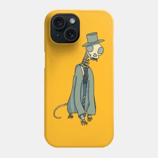 Gentleman Skeleton Cat Phone Case