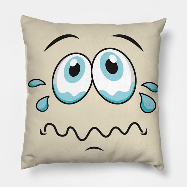 face emoticon Pillow by mutarek