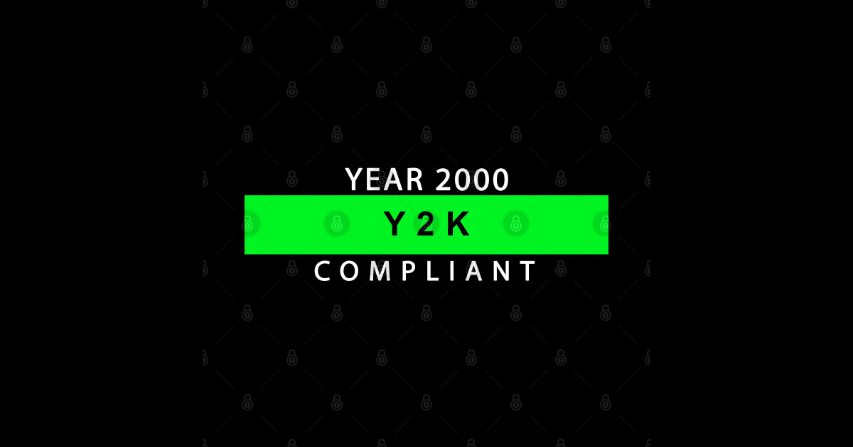 y2k compliant - Computer - Sticker | TeePublic