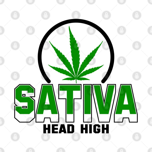 Sativa Head High by Illustrious Graphics 
