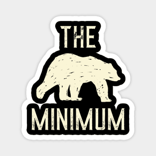 The Bear Minimum (Off-White) Magnet