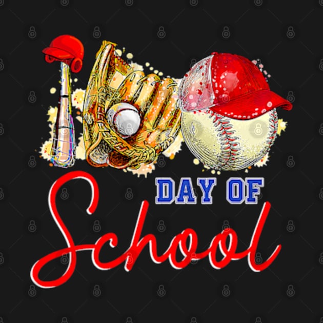 Baseball Lover 100 Days Of School Funny by credittee