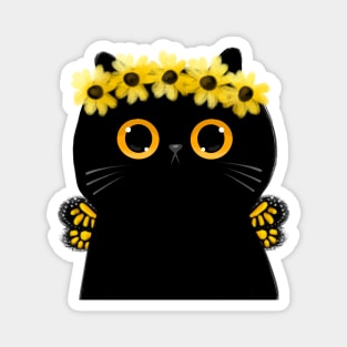 Black Eyed Susan Kitty Magnet