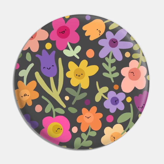 Happy flowers Pin by LeFacciotte