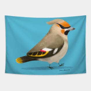 Bohemian Waxwing Tapestry