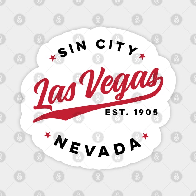 Sin City Las Vegas Nevada Magnet by DetourShirts