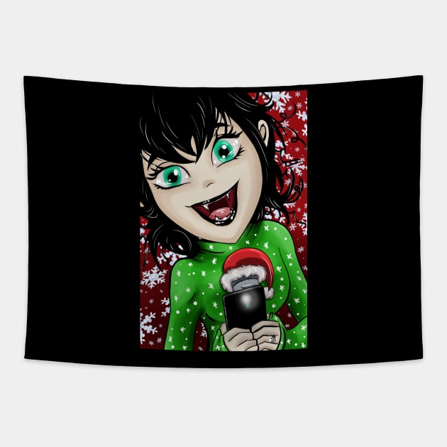 Hotel Transylvania Holidays Tapestry by OCDVampire