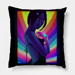 Rainbow Girl Pillow