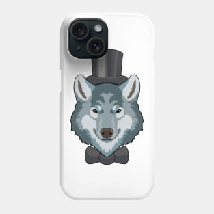 Wolf as Groom with Bow Phone Case