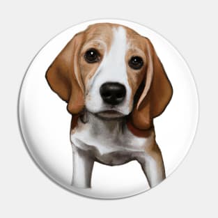 Cute Beagle Drawing Pin