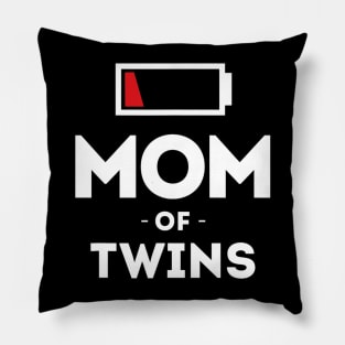 Mom of Twins Clothing Gift for Mother Wife Mom Funny Women Pillow