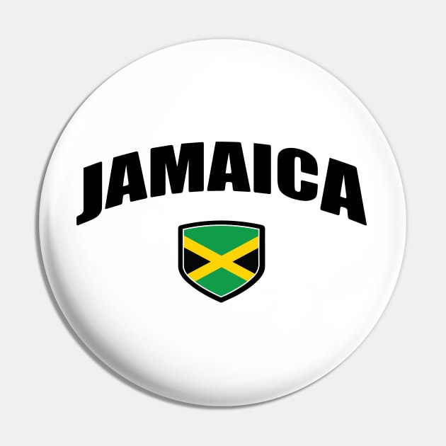 Jamaican National Flag Shield Pin by IslandConcepts