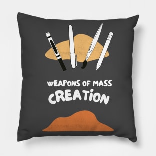 weapons of mass creation Pillow