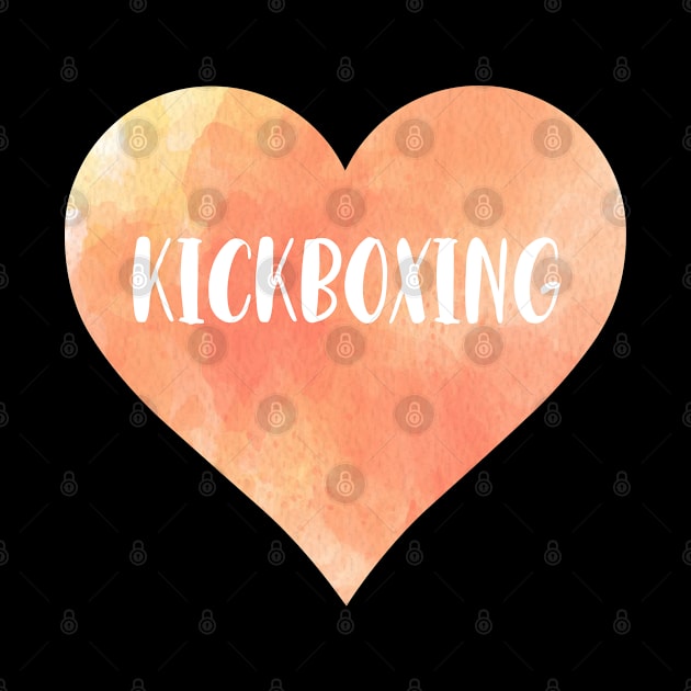 Kickboxing love heart. Perfect present for mother dad friend him or her by SerenityByAlex