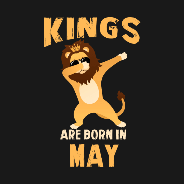 Cute King Are Born In May T-shirt Birthday Gift by johnbbmerch