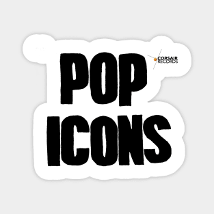 Pop Icons - 80s UK band logo Magnet