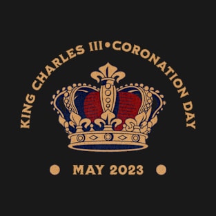 King Charles Coronation 2023 God Save The King Crown T-Shirt