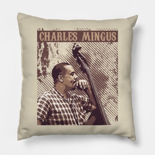 Charles Mingus // Jazz vintage Pillow