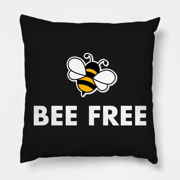 BEE FREE Pillow by Rusty-Gate98