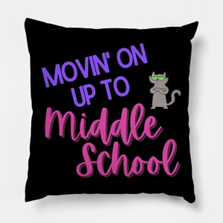 Graduating to Middle School Kids Pillow