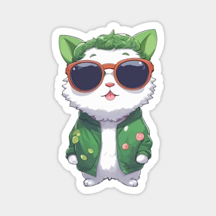 Kawaii Vegan Cat Magnet