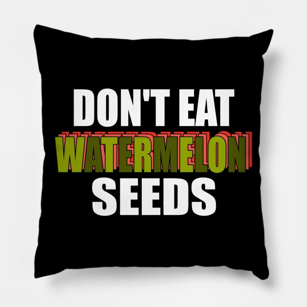 Watermelon seeds gift for pregnant women Pillow by Monstershirts