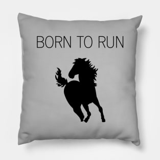 Born To Run, black Pillow