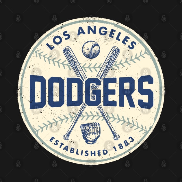 Old Style Los Angeles Dodgers 3 by Buck Tee by Buck Tee