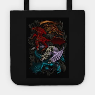 Elemental Dragons Tote