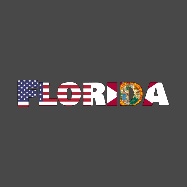 Florida State Flag/America Flag Logo by ElevenGraphics