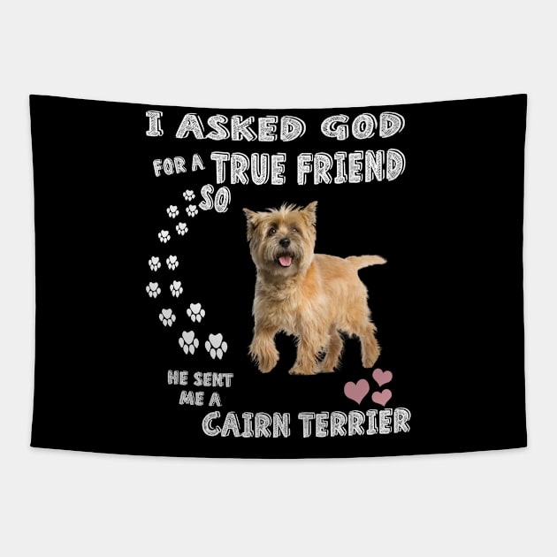 Adorable Cairn Terrier Gifts, Cairn Terrier Mom, Cairn Terrier Dad, Cute Cairn Terrier Tapestry by hugandmug