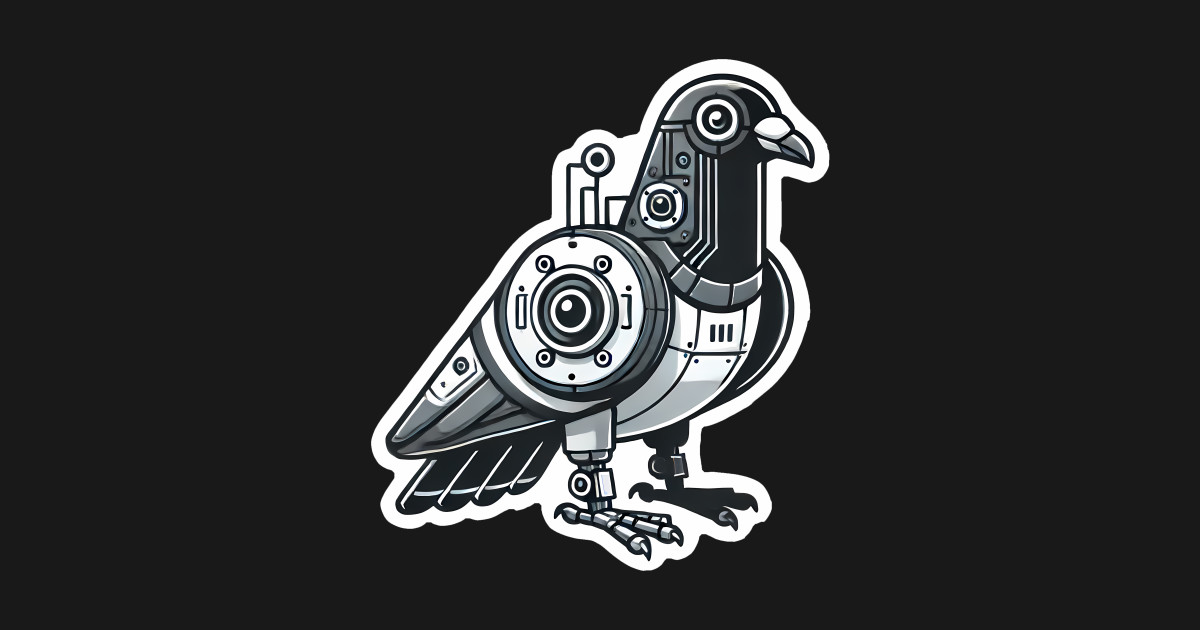 Robotic Spy Pigeon Design - Perfect for Conspiracy Theory and Sci-Fi ...