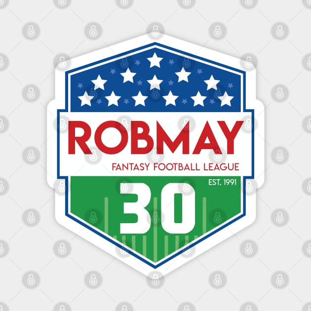 RobMay Fantasy Football League Magnet by doctorheadly