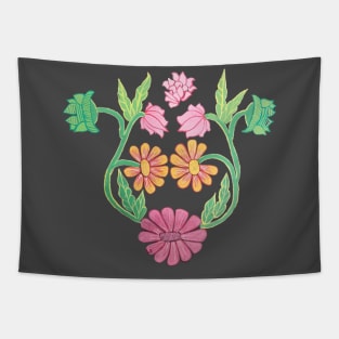 painted flower pattern Tapestry