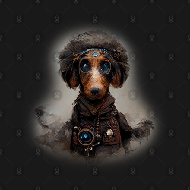 Dachshund Surreal Steampunk Artwork, Dog Lover by maxdax