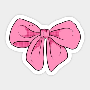 Cute coquette aesthetic pink ribbon bow Royalty Free Vector