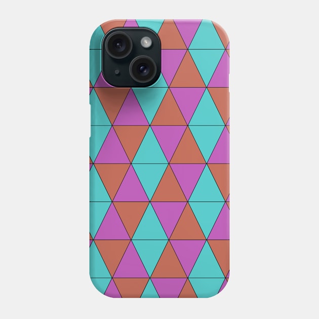 Colorful Triangles Pattern Phone Case by BennyBruise