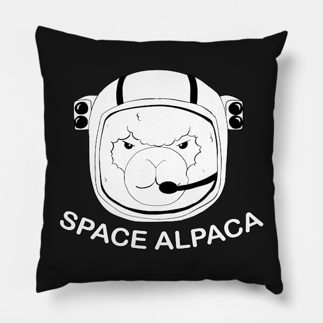 Space Alpaca Pillow by bropaca