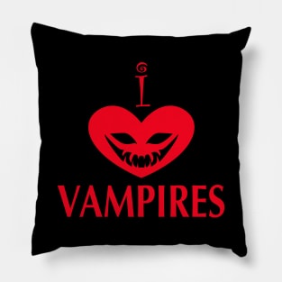 I Love Vampires Pillow